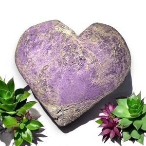Natural Raw Purpurite‎ Heart Carving (5)